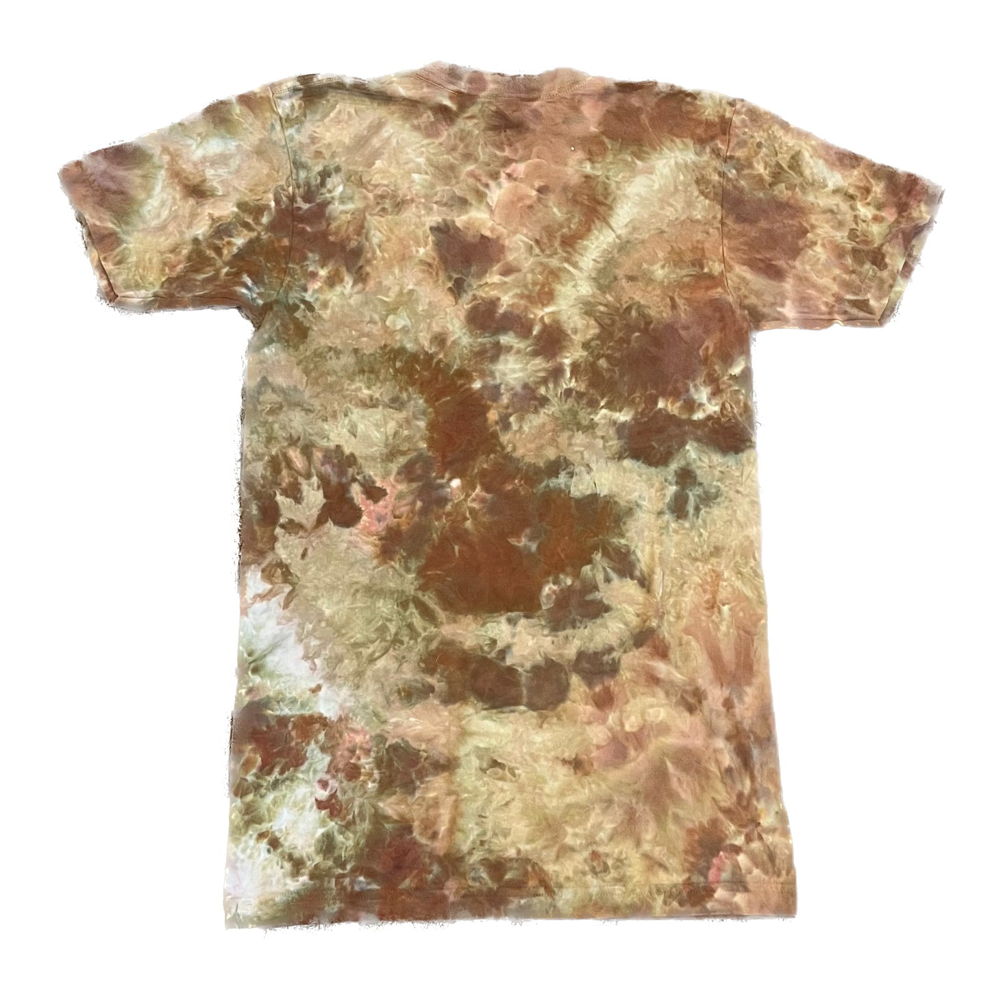Autumn Ember Ice-Dyed Tie-Dye T-Shirt (Adult Small, V-Neck)