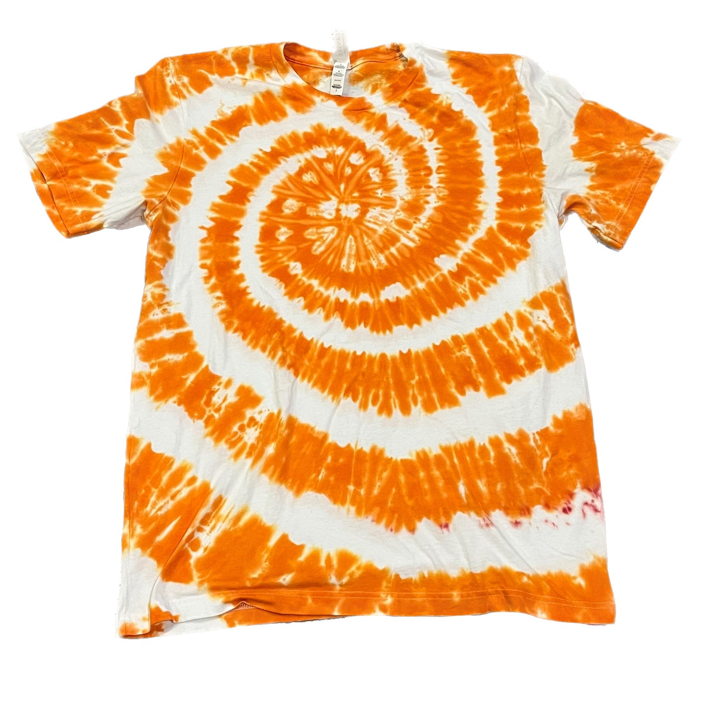 Tennessee Orange Spiral Tie Dye T-shirt - ADULT LARGE