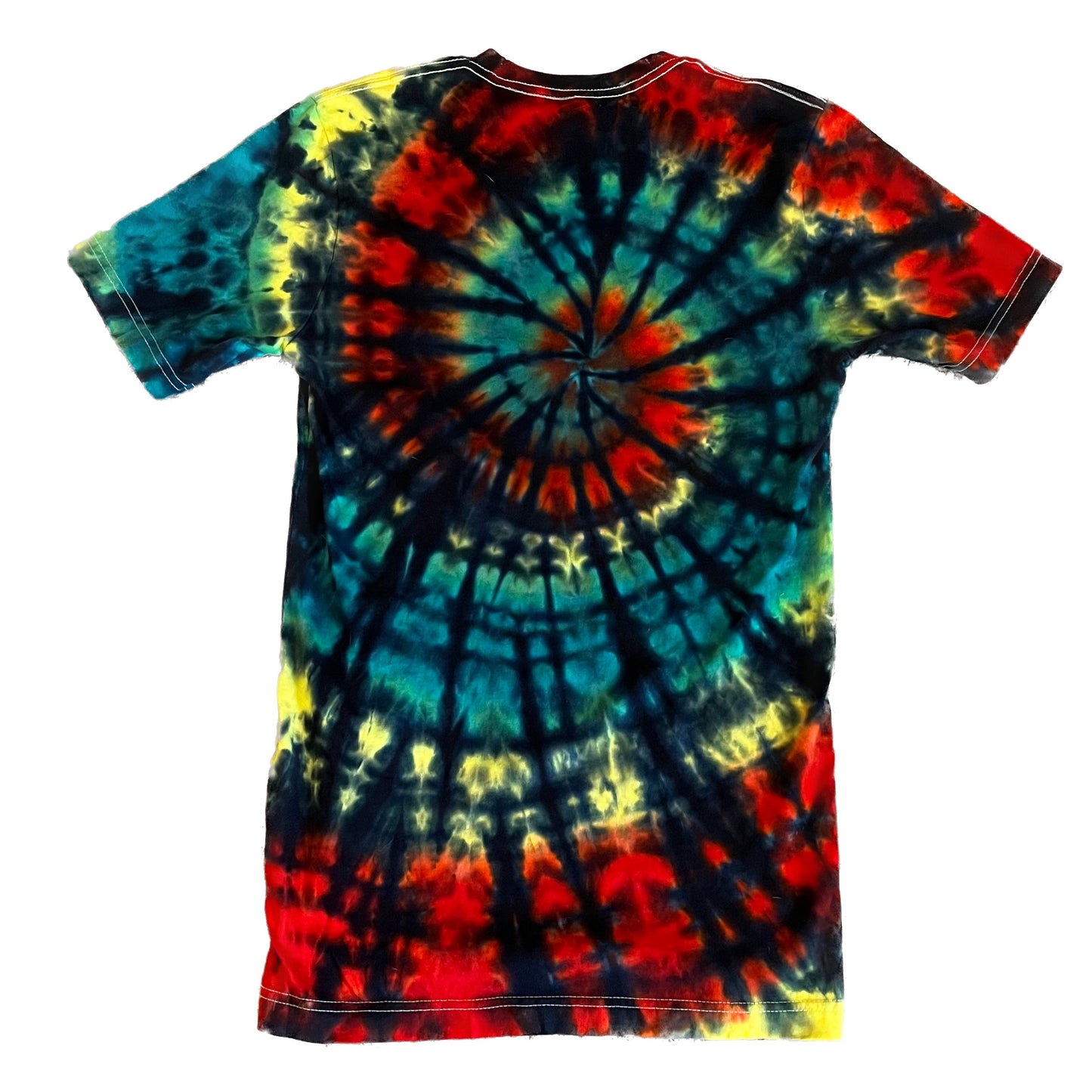 Reggae Starburst Spiral Tie Dye T-shirt - ADULT SMALL