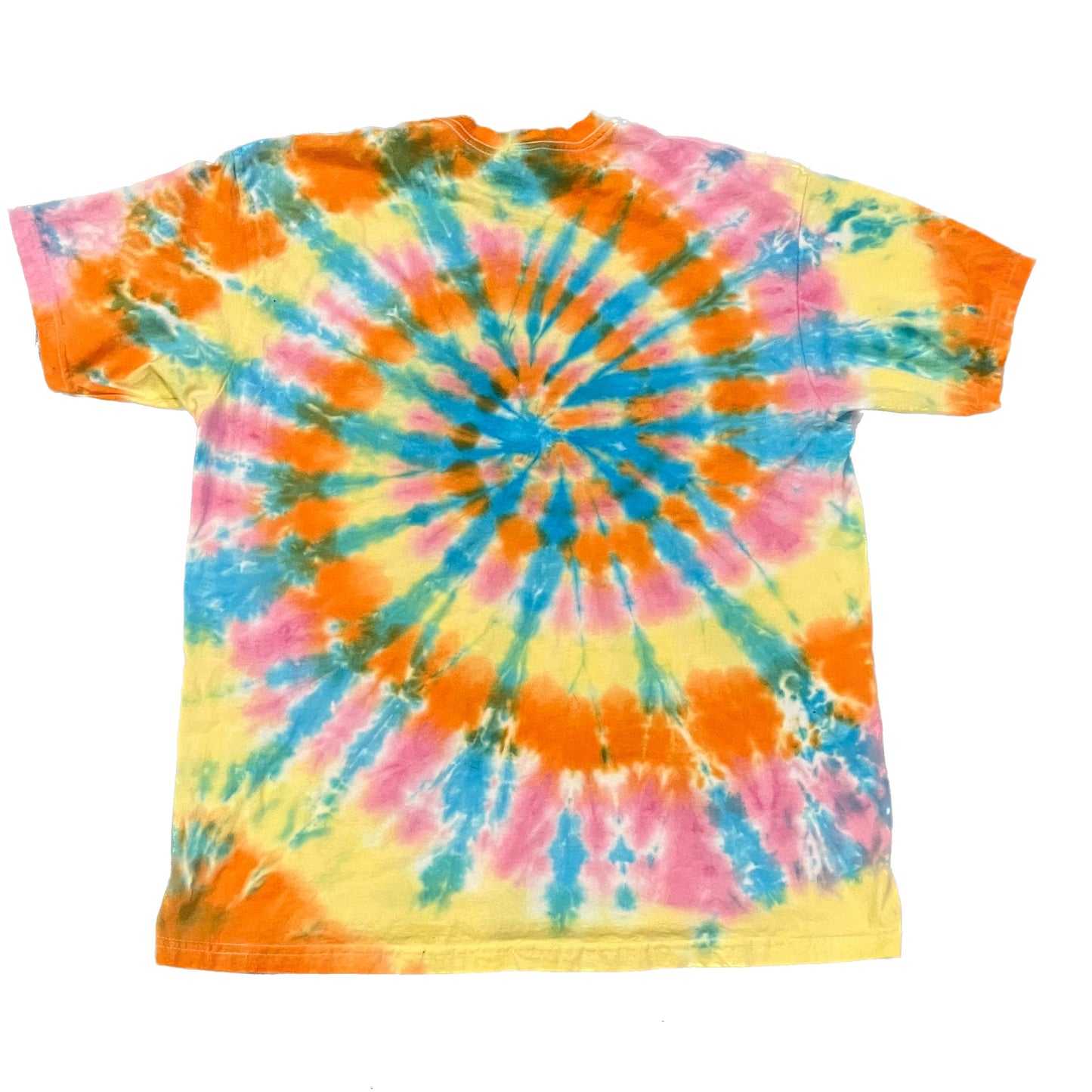 Pastel Starburst Spiral Tie Dye T-shirt - ADULT XL