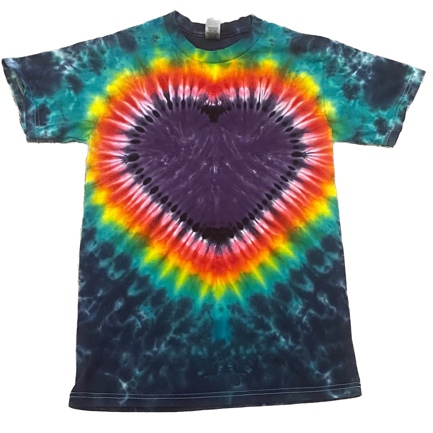 Purple Heart Tie Dye T-shirt - ADULT SMALL