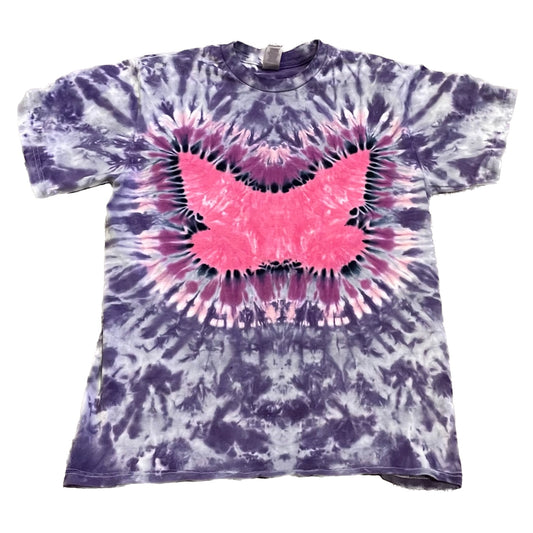 Pink Butterfly Tie Dye T-shirt - ADULT MEDIUM